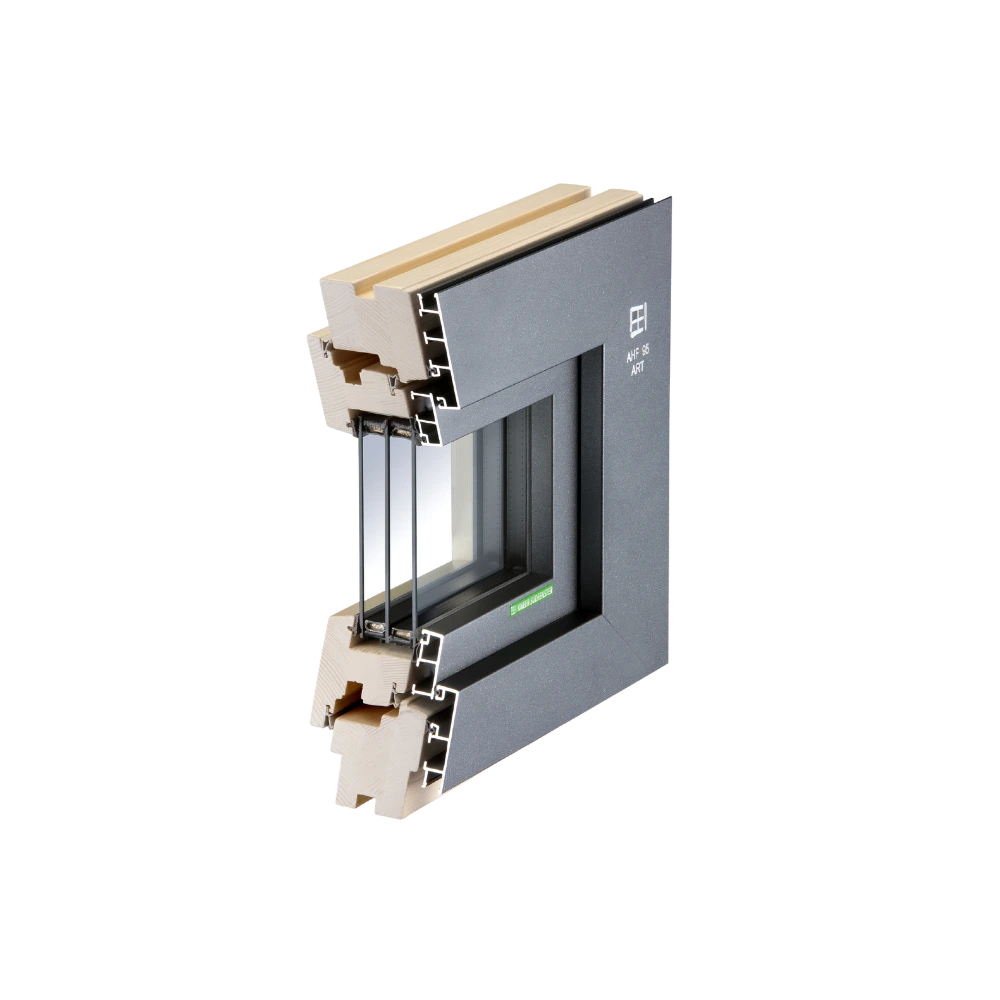 Fensterecke Holz-Aluminiumfenster