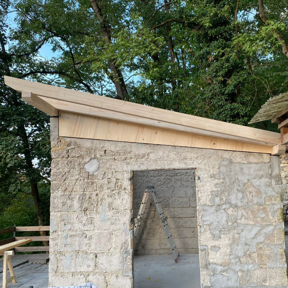 Sanierung: Entkernter Rohbau ohne Türe
