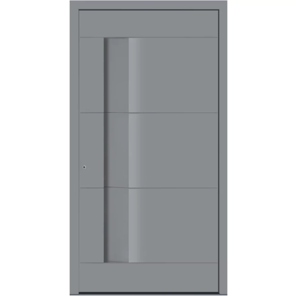 Aluminiumhaustür Bretten mit eingelassenem Griff