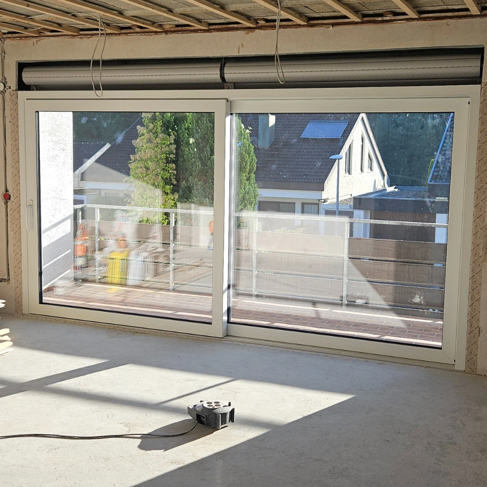 Hebeschiebetür im Obergeschoss